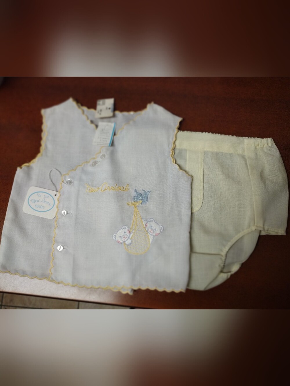 Vintage Late 70's Baby Togs Inc. Vest With Matching Diaper Cover